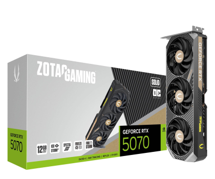 Karta graficzna ZOTAC GeForce RTX 5070 Solid OC 12GB GDDR7 DLSS4